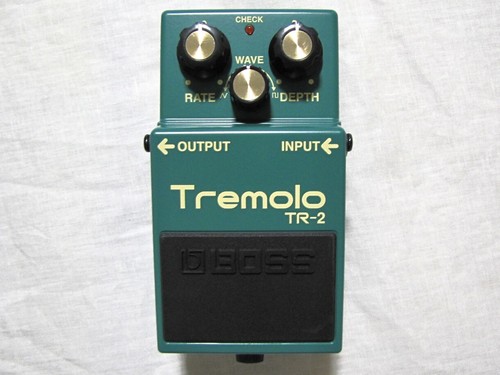 Used boss tremolo guitar - boss, tr-2